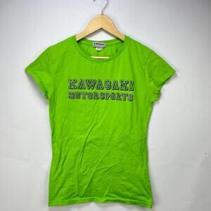 Vintage Kawasaki Y2K Motorsports T-Shirt Women’s XL Racing
